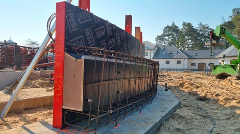 Kompleks rekreacyjny Julinek, pierwomontaż deskowań