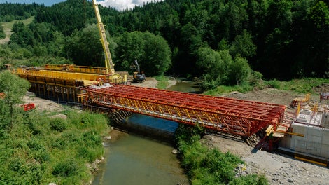 Most kolejowy w ciągu LK 104, Chabówka - Rabka Zdrój (km. 4+146 )<br/>