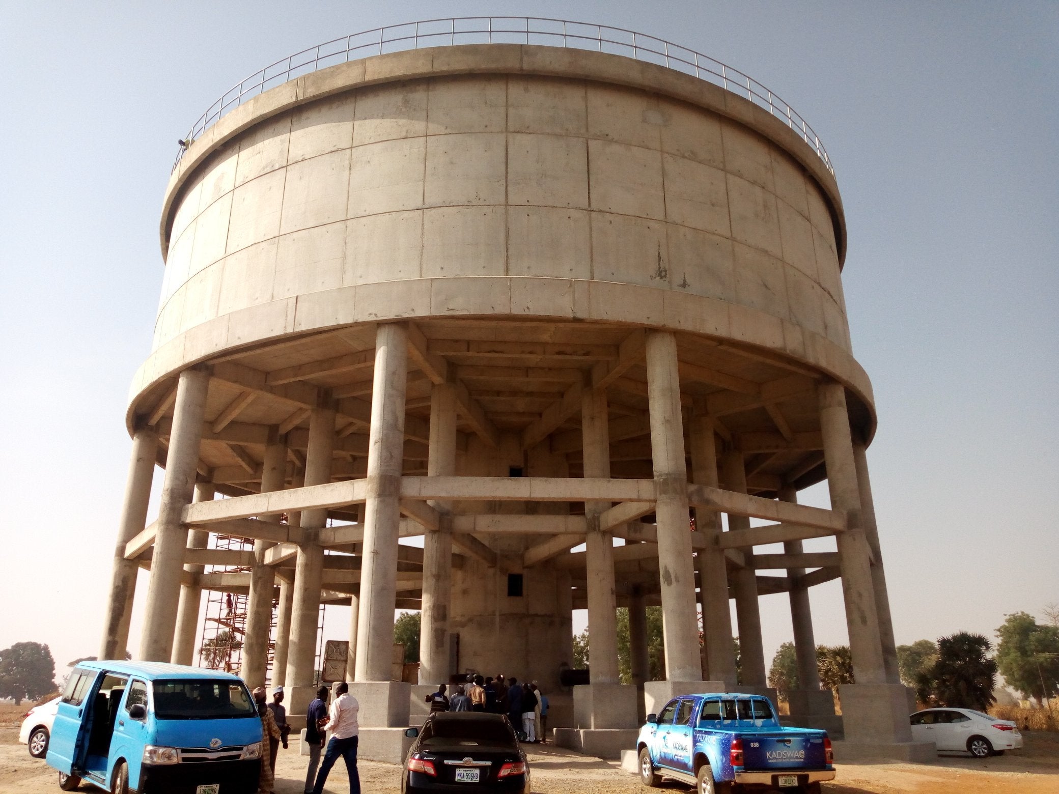 Erection of service reservoir 