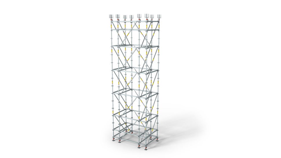 Гибкая регулировка по высоте для опалубочных столов.<br/>