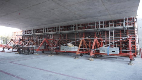 Coffrage du piédroit sous ouvrage Verdillon - 2