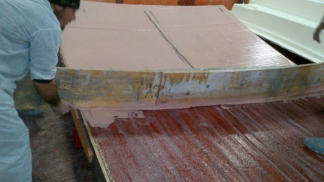 Custom-made VARIO forms with a fiberglass formlining.