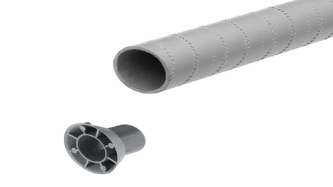 Tubos y conos de PVC<br/>