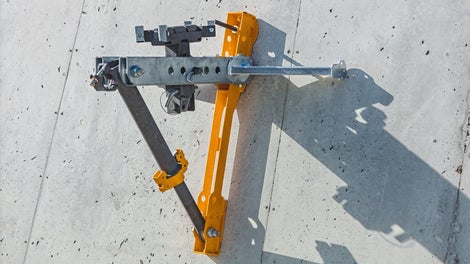 Auf aufwendige Gerüstrohraussteifungen kann verzichtet werden.