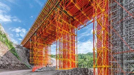 The ALPHAKIT Truss Girder serves to transfer loads from in-situ con-crete or prefabricated components in bridge and building construction.