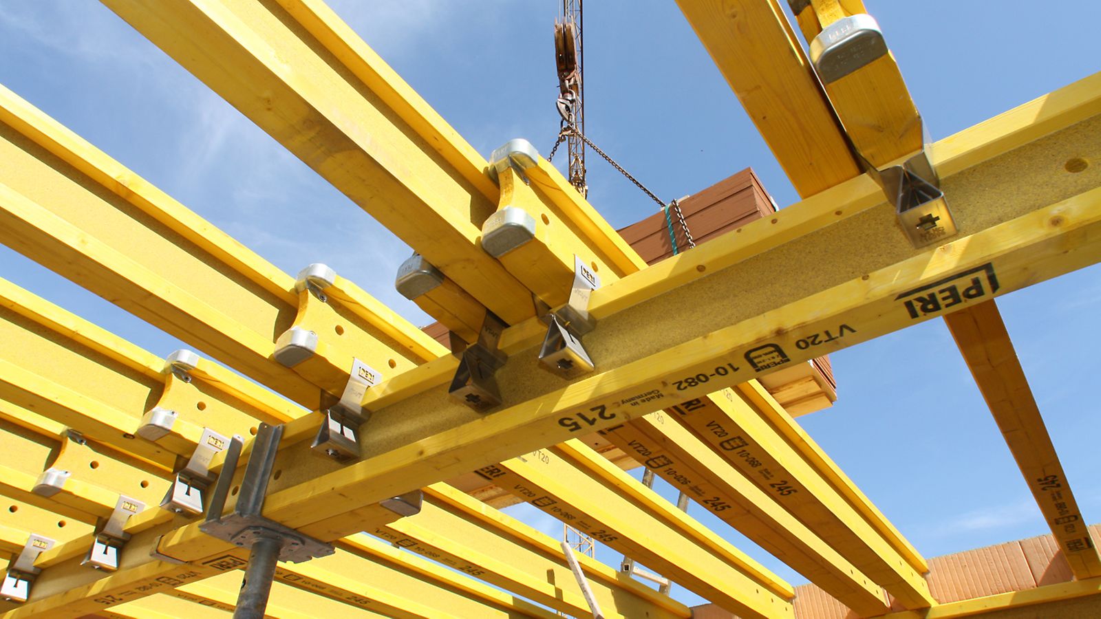 The VT 20K as secondary and main beam in residential construction.
