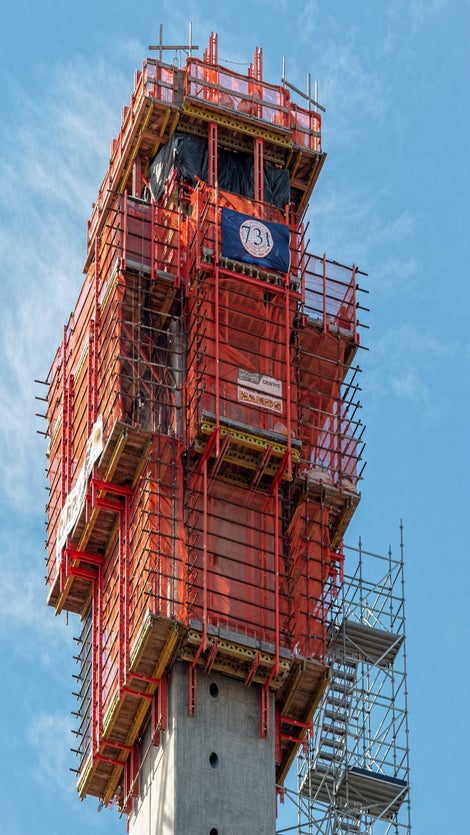 The tieless formwork solution significantly reduced labor and patching costs.