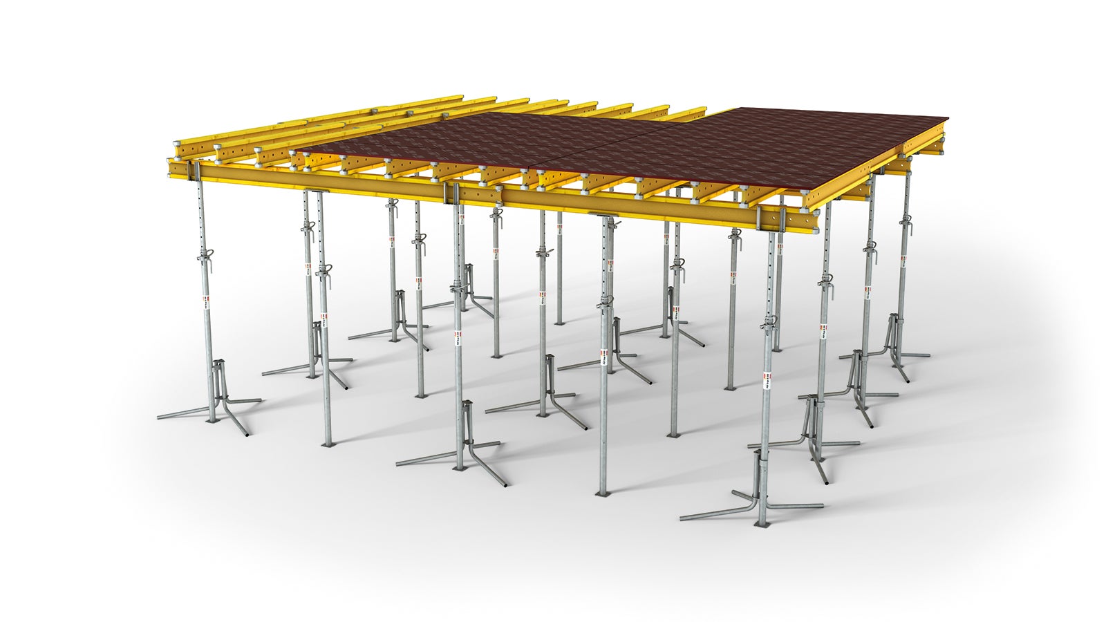The flexible and adjustable slab formwork with GT 24 Formwork Girder<br/>