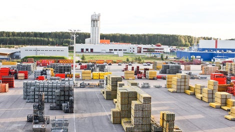 склад опалубки и строительных лесов