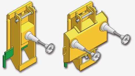 经德国建筑监督局认证、高承载能力的派利爬靴可以在浇筑完成后的较短时间内再次使用；根据项目特点确定爬靴以及穿墙拉杆的种类。