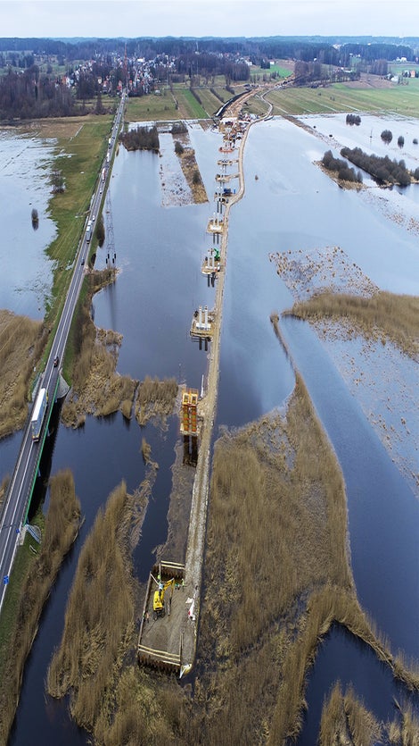 Budowa obwodnicy Sztabina wciągu drogi krajowej DK 8.<br/>