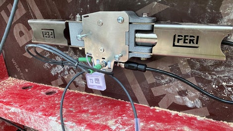 PREMOs præcise målinger gjorde, at man kunne støbe de knap 6,5 meter høje vægge på omtrent den halve tid og krævede kun én udførende frem for to.