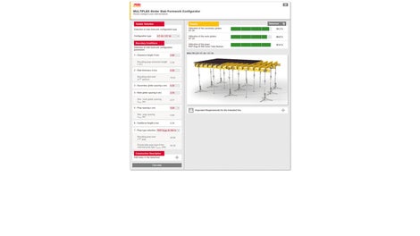 Flexibilný systém pre každý pôdorys a hrúbku stropu do 1,00 m.