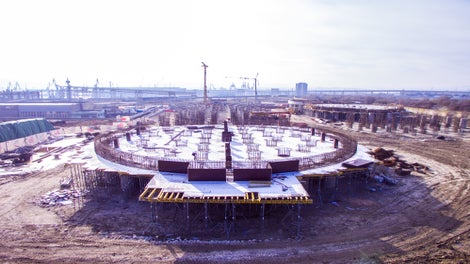 Изпълнение на фундаментна плоча. 