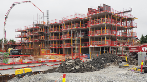 Byggingen er godt i gang, og innflytting skal kunne starte i slutten av 2022.