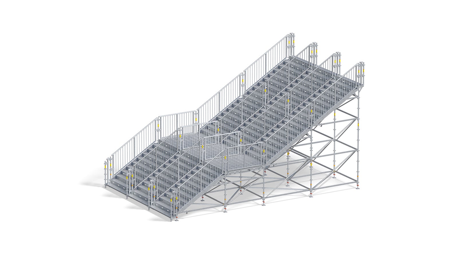 PERI UP Public - multi-run staircase