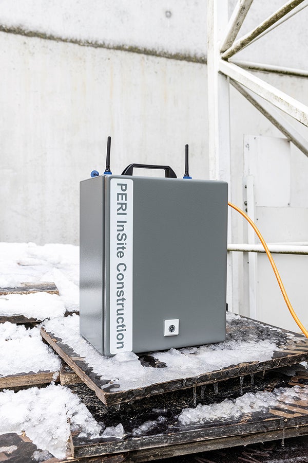 The ISC Sensor Node is charged efficiently in the ISC Technical Cabinet or directly via the mains supply