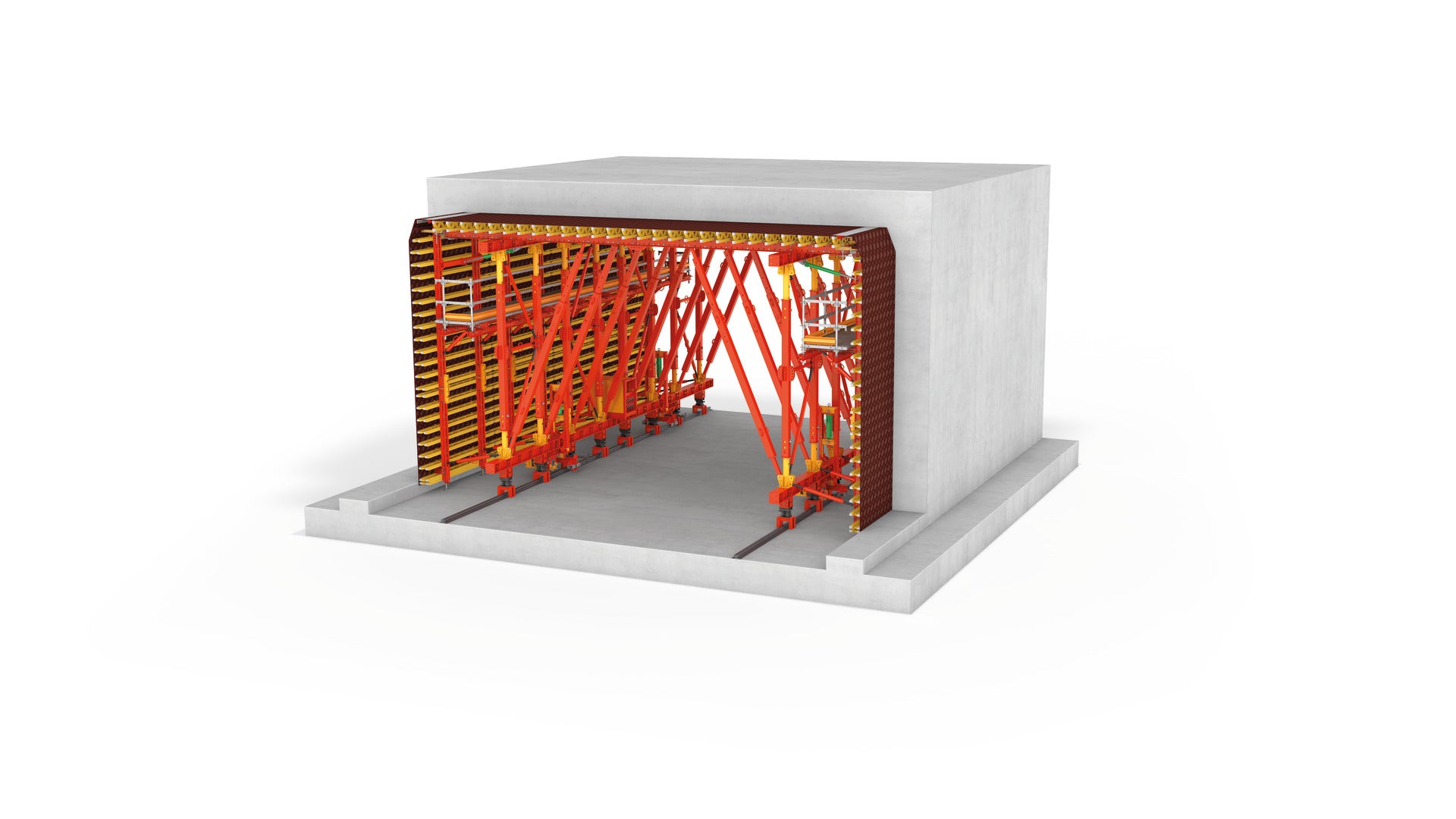 Der VARIOKIT Tunnelschalwagen für den Bau oder Sanierung von Tunneln in offener oder bergmännischer Bauweise<br/>