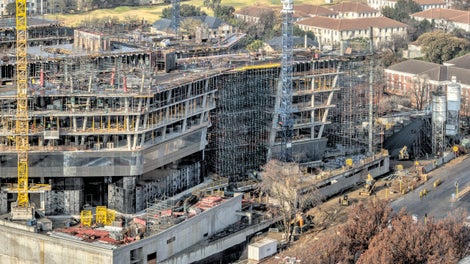 Creative formwork for Sasol’s new head office in Sandton