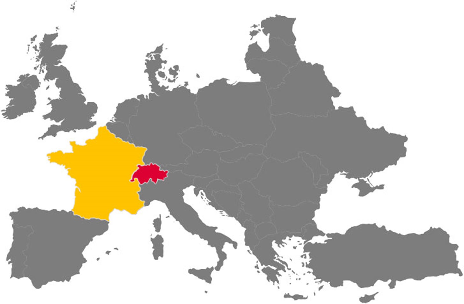 Pierwsze spółki-córki na terenie Europy powstają w Szwajcarii i Francji.