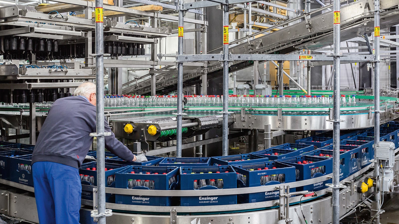 Der Produktionsbetrieb kann trotz der umfangreichen Modernisierungsmaßnahme nahezu ungestört fortgeführt werden.