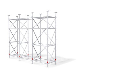 80kN High load capacity shoring system with quick and easy assembly and striking