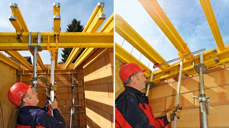 Das MULTIFLEX Setzwerkzeug dient zum sicheren Setzen und Spreizen des Flexclips. Die MULTIFLEX Abstandslehre hilft, Querträger sicher und schnell zu verlegen. 