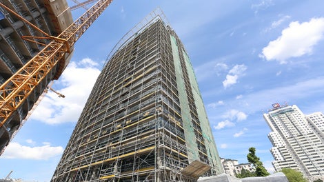 Warsaw Spire Rusztowania