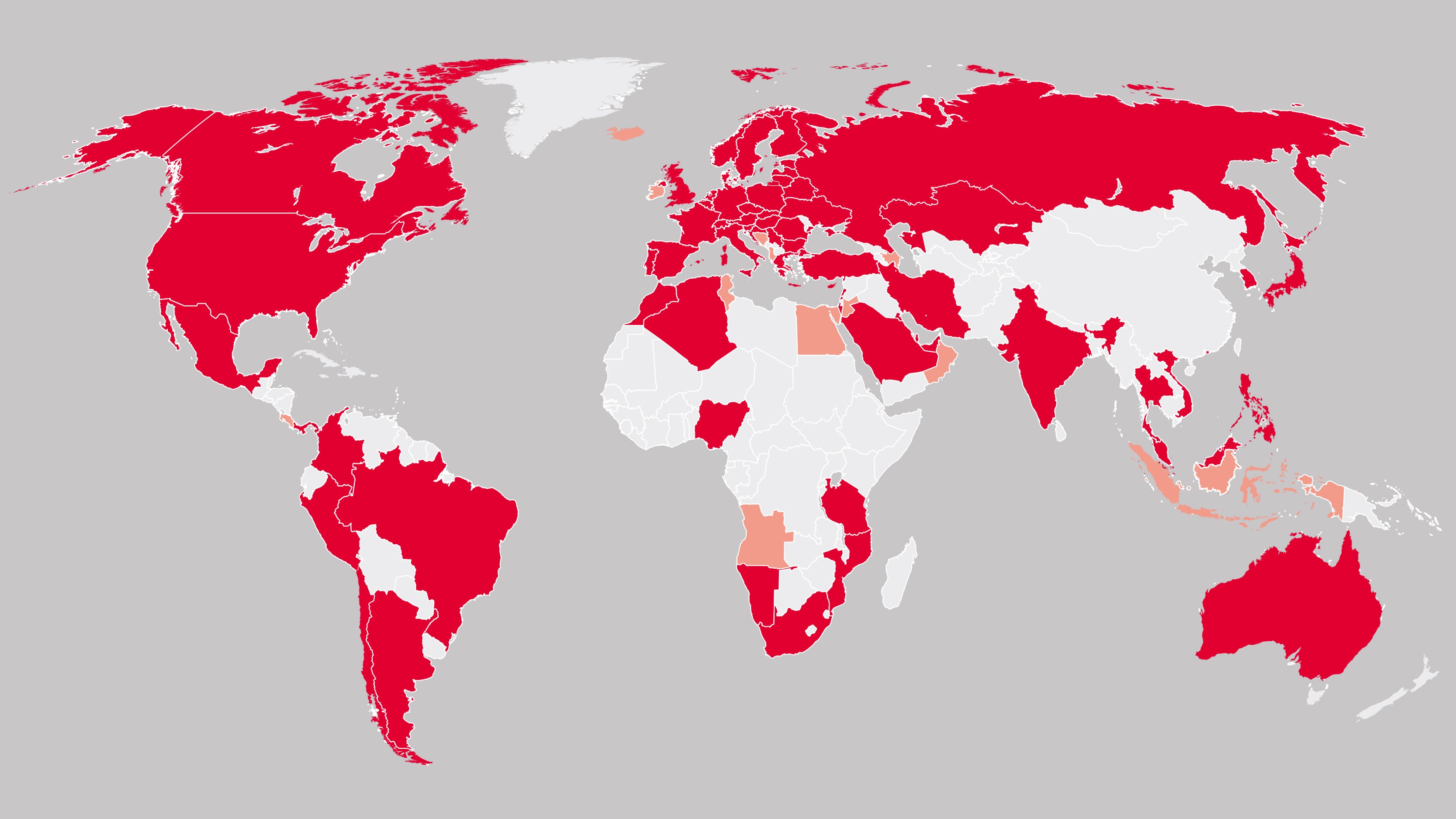 Gli uffici delle oltre 90 filiali PERI nel mondo