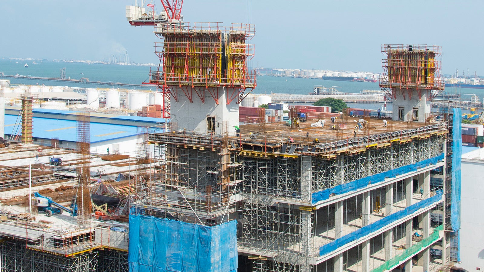 DB Factory at 42A Penjuru Road under construction