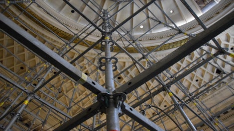 Долна скелетна конструкция от система PERI UP Flex - Етап на изграждане