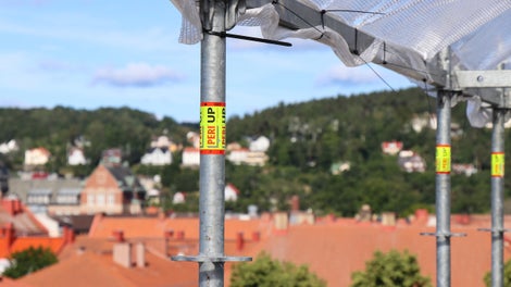 Säkerhet - både vid montage/demontage av ställning