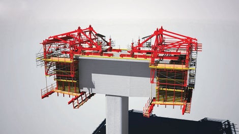 Bis zu 5,75 m große Segmente.