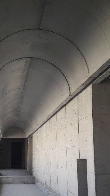 Résultat final : voûtes, passage couloir cage d'escalier