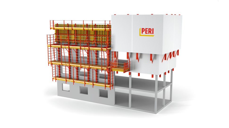 Univerzálna stavebnica pre bezpečnú prácu vo výškach.