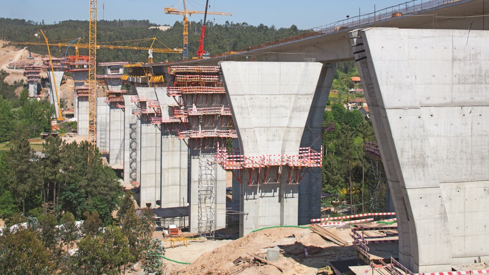 Vista geral da obra de Sul para Norte<br/> 