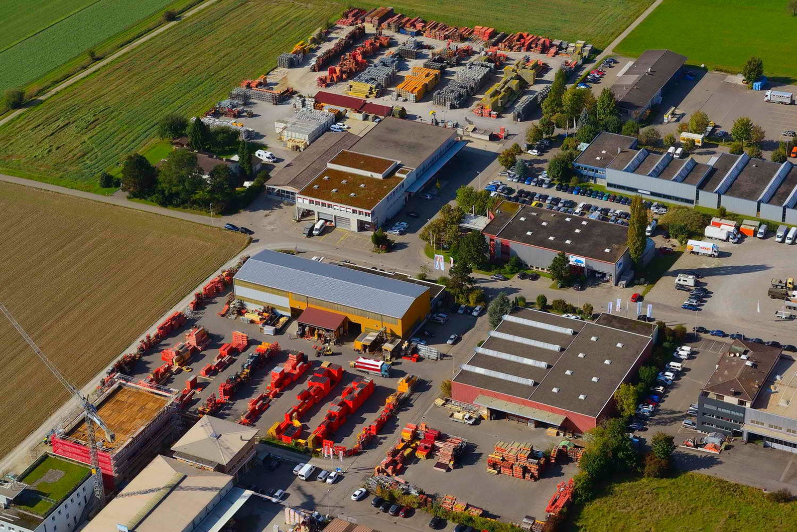 Fotografia aerea dello stabilimento di Ohringen, Svizzera