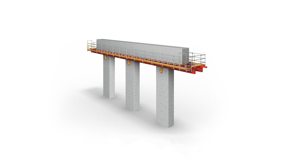 The VARIOKIT Speed Stage (VSS) eliminates shoring from below and allows shortest assembly and cycle times with a minimum number of formwork sets.