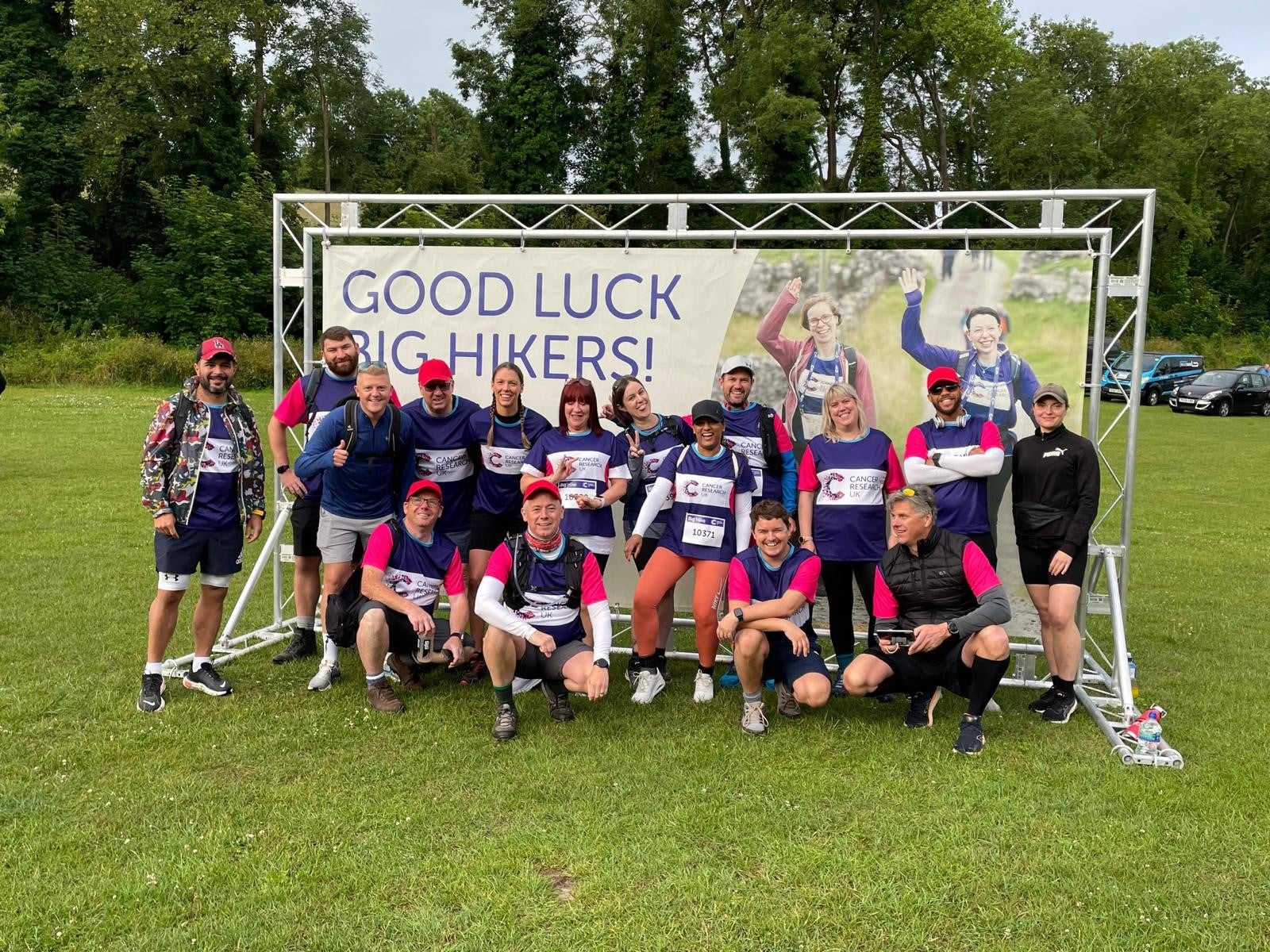 PERI employees complete the Cancer Research Big Hike.