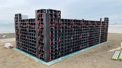 姫路港 飾磨港区 公共桟橋ブロック製作工事