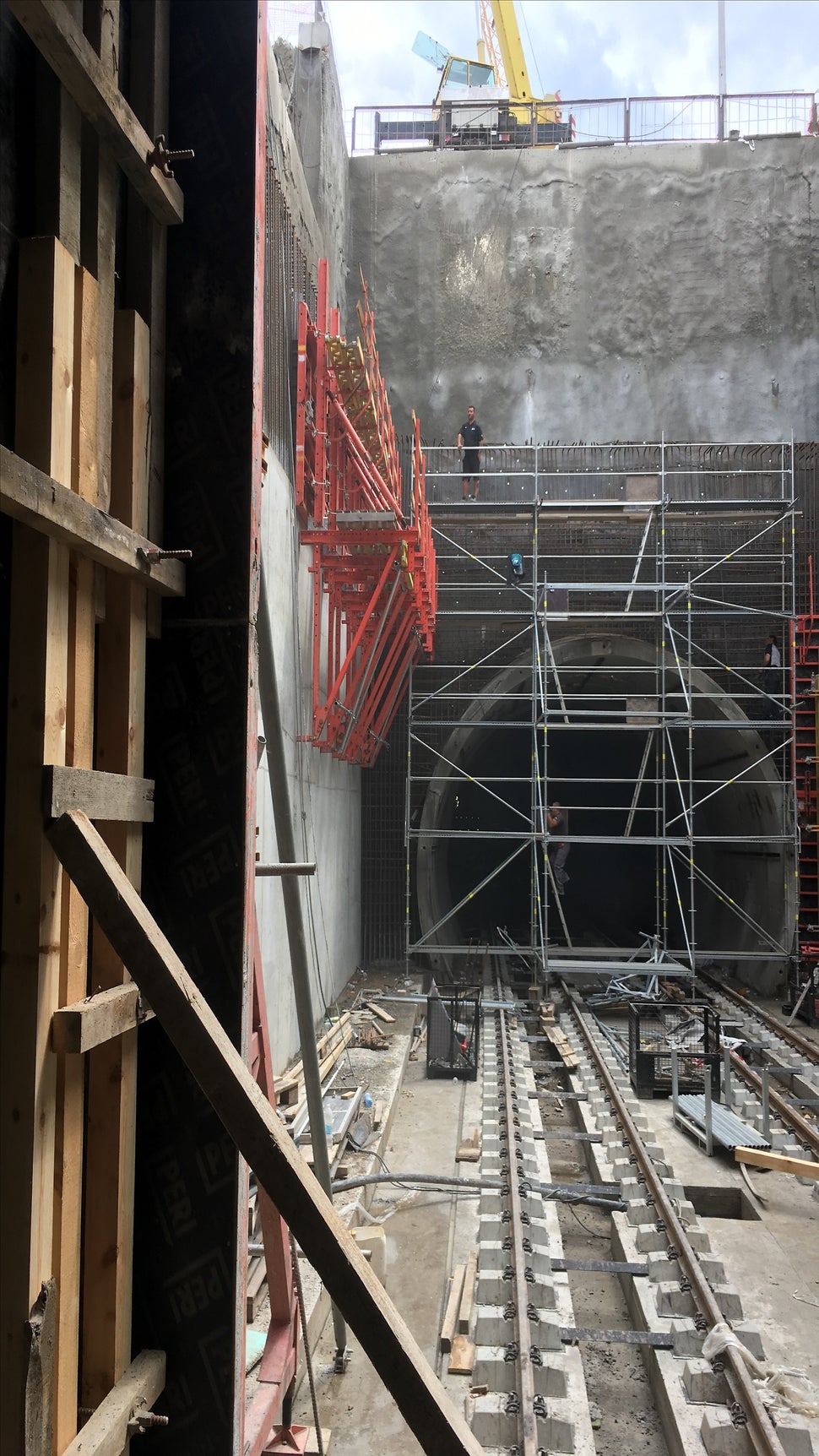 Система за катерене SCS комбинирана с вертикален кофраж TRIO