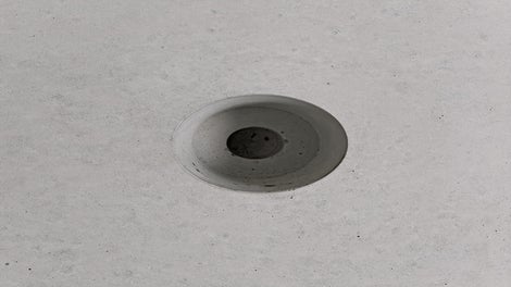 Empreinte conique<br/>non fermée