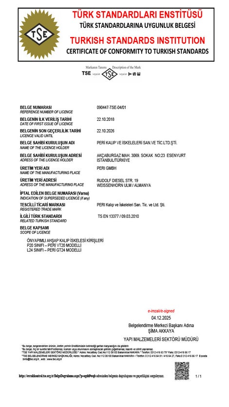 TS EN 13377 Ahşap Kirişler