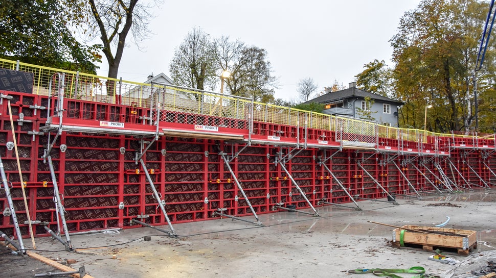 PERI har levert utstyr til byggeplassen Harbitzalléen på Skøyen.