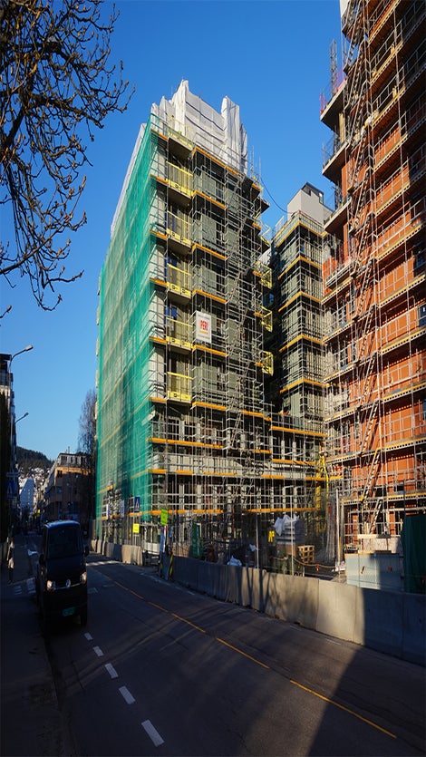 PERI leverer løsninger til prosjektet Kvartal 33 på Lillestrøm