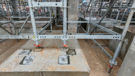 PERI UP FLEX - żadna kolizja podparcia z istniejącymi obiektami nie jest problemem