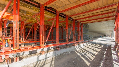 Galerieschalwagen mit Notunterstellung