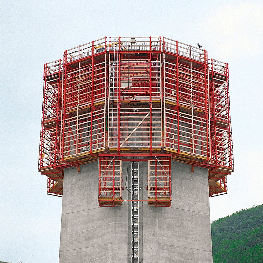 The complete enclosure provided optimal protection for site personnel.
