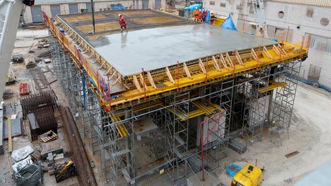 Systemy deskowań i rusztowań PERI na budowie Cementowni, Małogoszcz