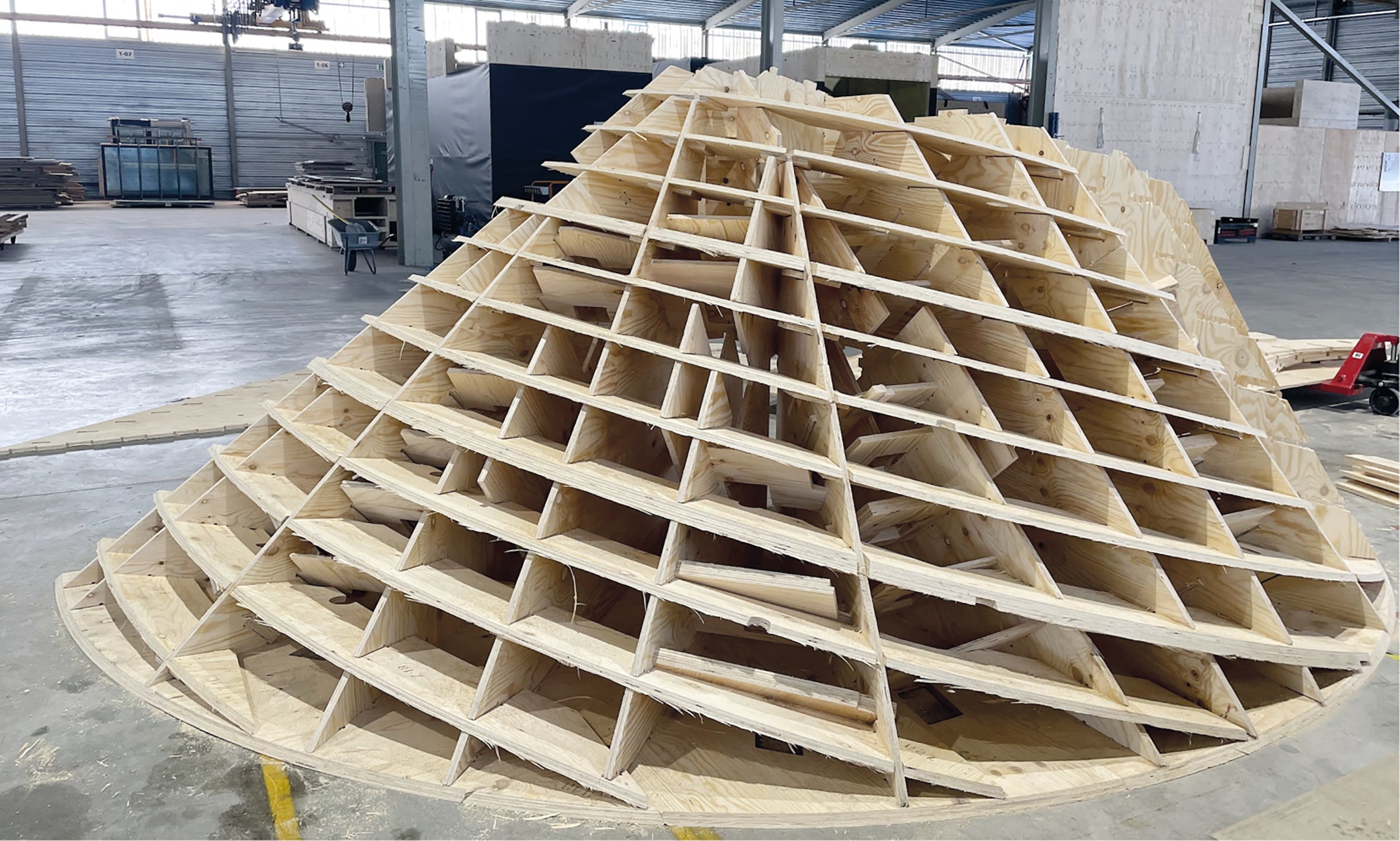 Estructura de soporte del encofrado especial<br/>(Foto: PERI SE)